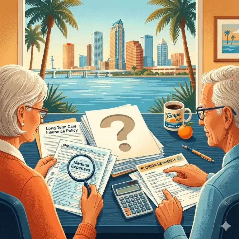 Are long-term care insurance premiums tax-deductible for Tampa, Florida residents?