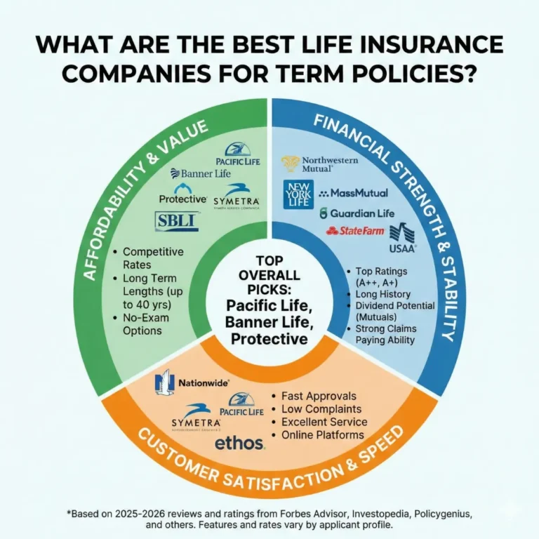 What Are The Best Life Insurance Companies For Term Policies?