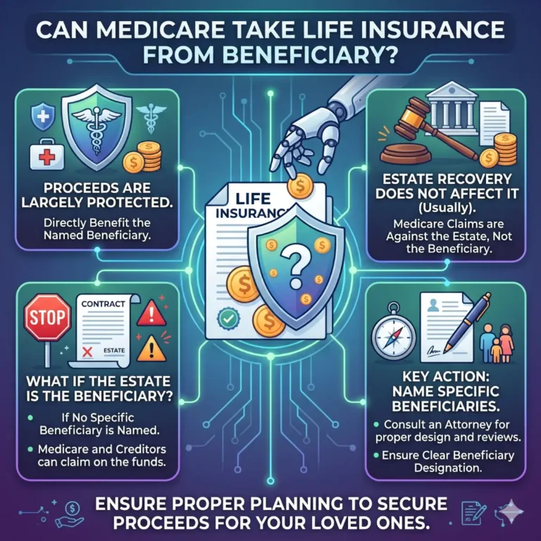 Can Medicare Take Life Insurance From a Beneficiary?